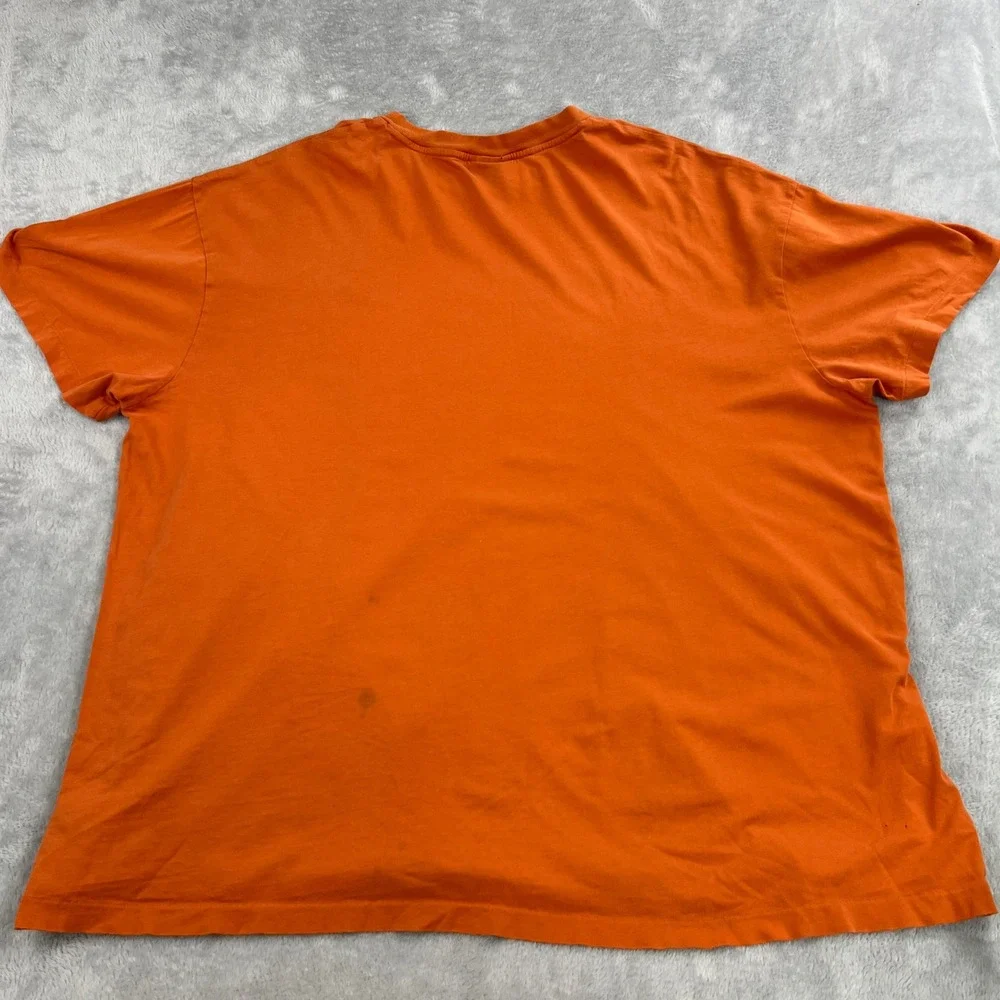 Polo Ralph Lauren Pony Logo T-Shirt Mens 2XL Orange Short Sleeve Crewneck Tee